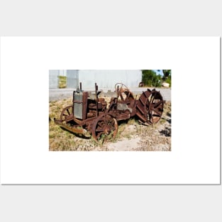 Rusty Tractor Posters and Art